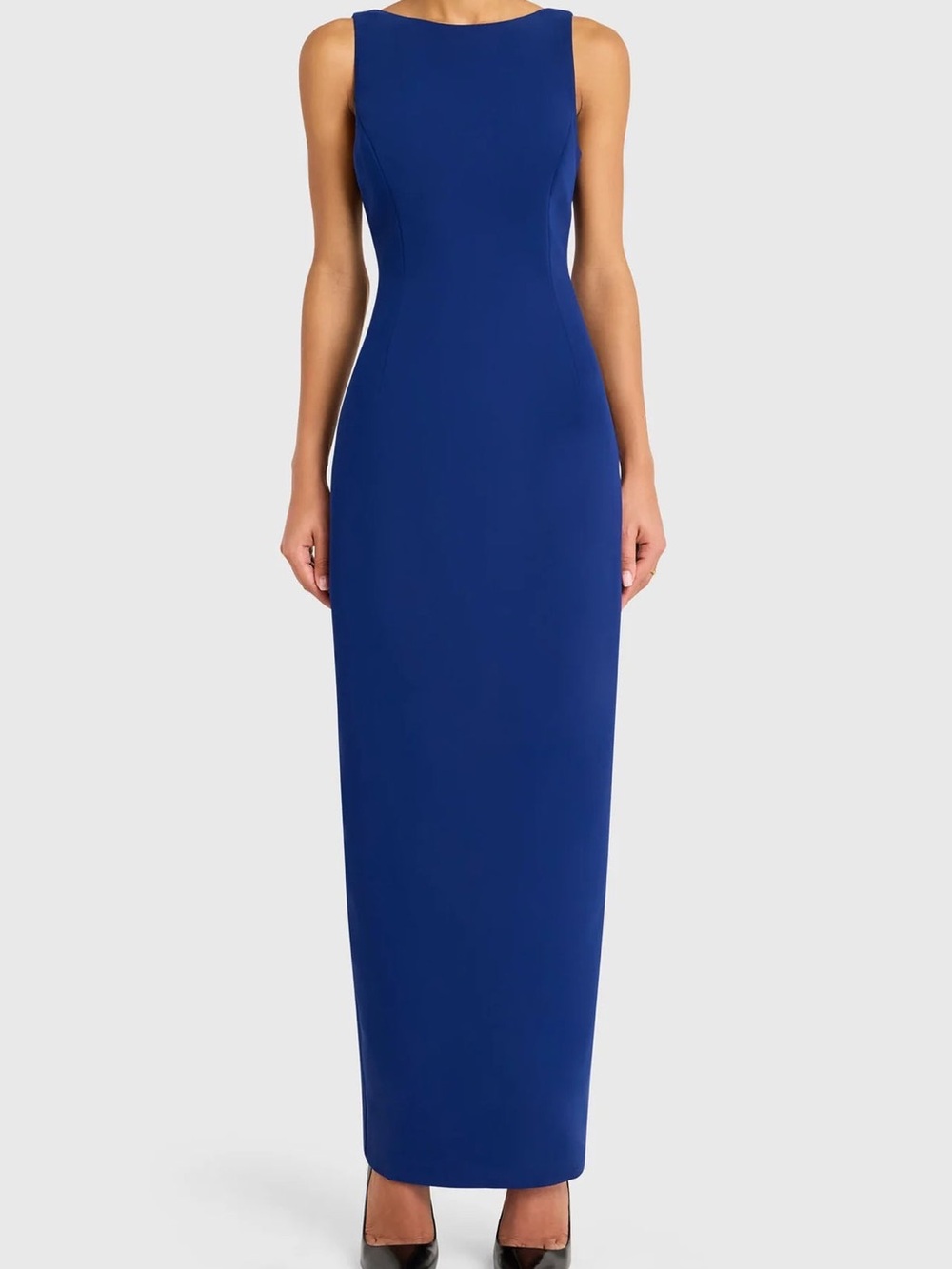 Amanda Uprichard NWT Marbella Blue Backless Long Maxi Dress Medium